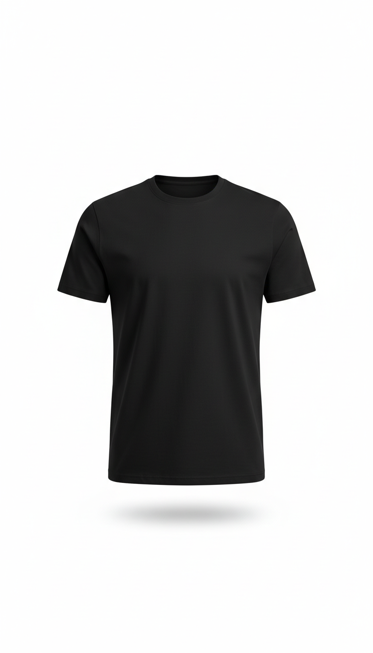Crew Neck Poly-Cotton Tee