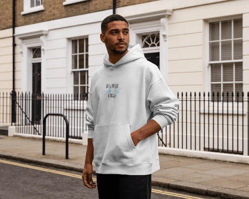 Naviko Premium Oversized Printed Hoodie | 400 GSM | Cotton Blend | Unisex